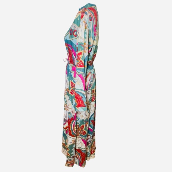 SUHE Multicolor Boho
Floral Maxi Dress - Size L/XL - Styled in
Italy - Picture 3 of 8